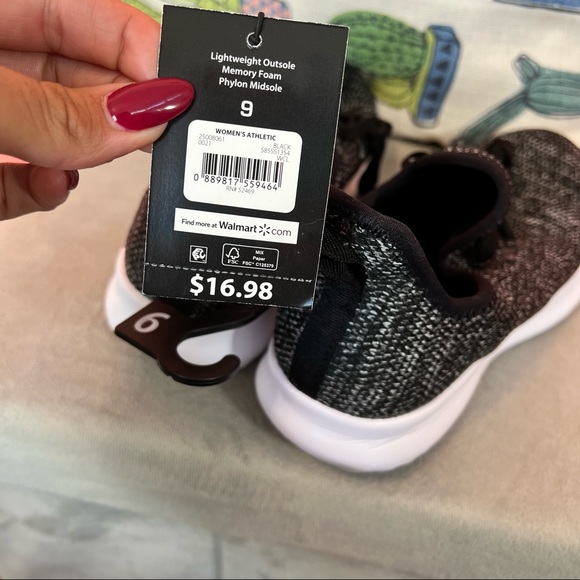 Athletic works black running shoe - Picture 4 of 6